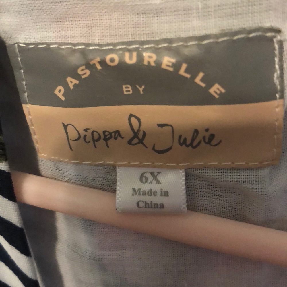 Pippa& Julie 6x navy stripe floral dress - Picture 4 of 4